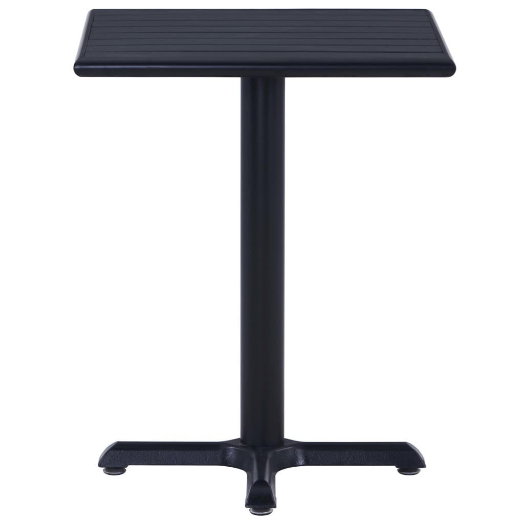 Garden Table Black 60x60x75 cm