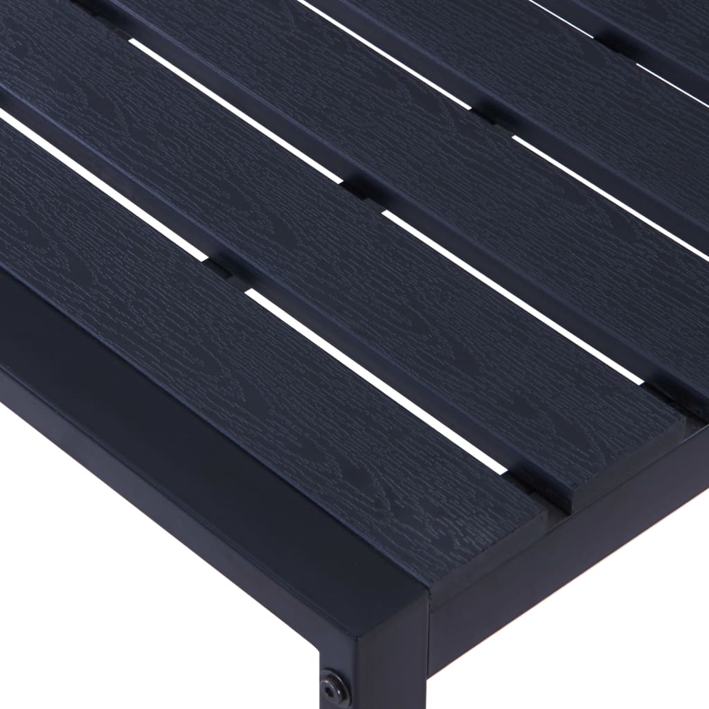 Garden Bench 180 cm PS Board Black