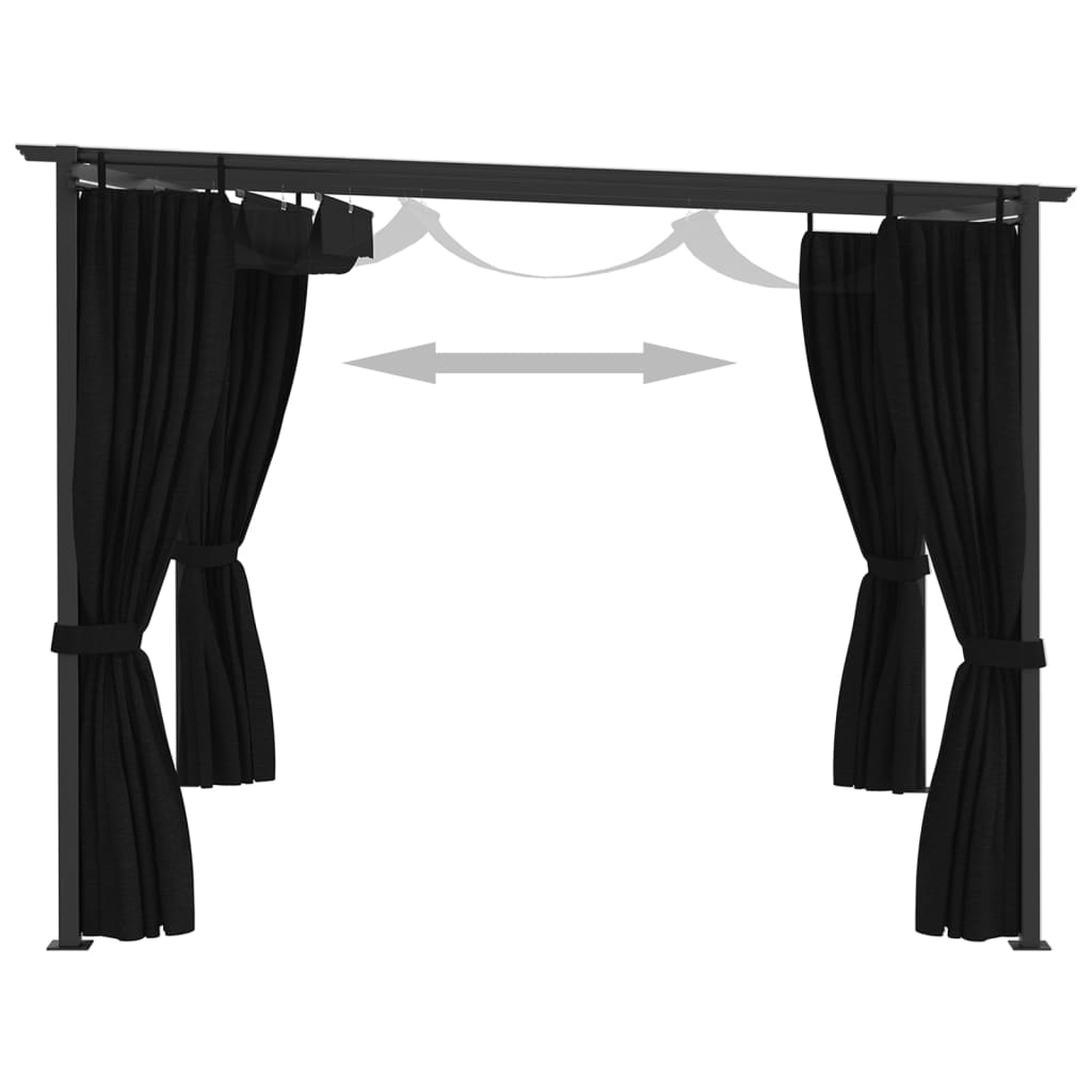 Gazebo 4x3 m Anthracite