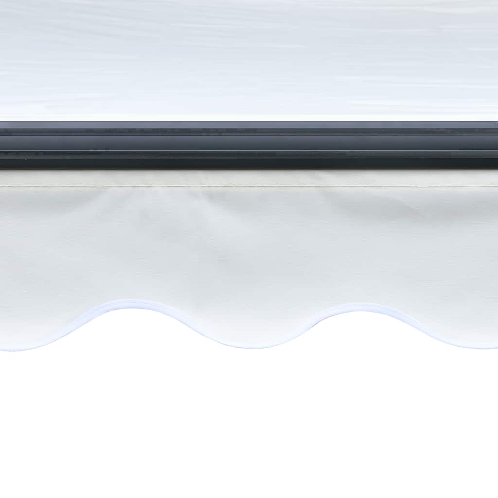 Manual Retractable Awning with LED 300x250 cm Cream