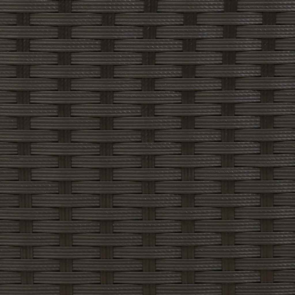 Stackable Outdoor Chairs 4 pcs Poly Rattan Black