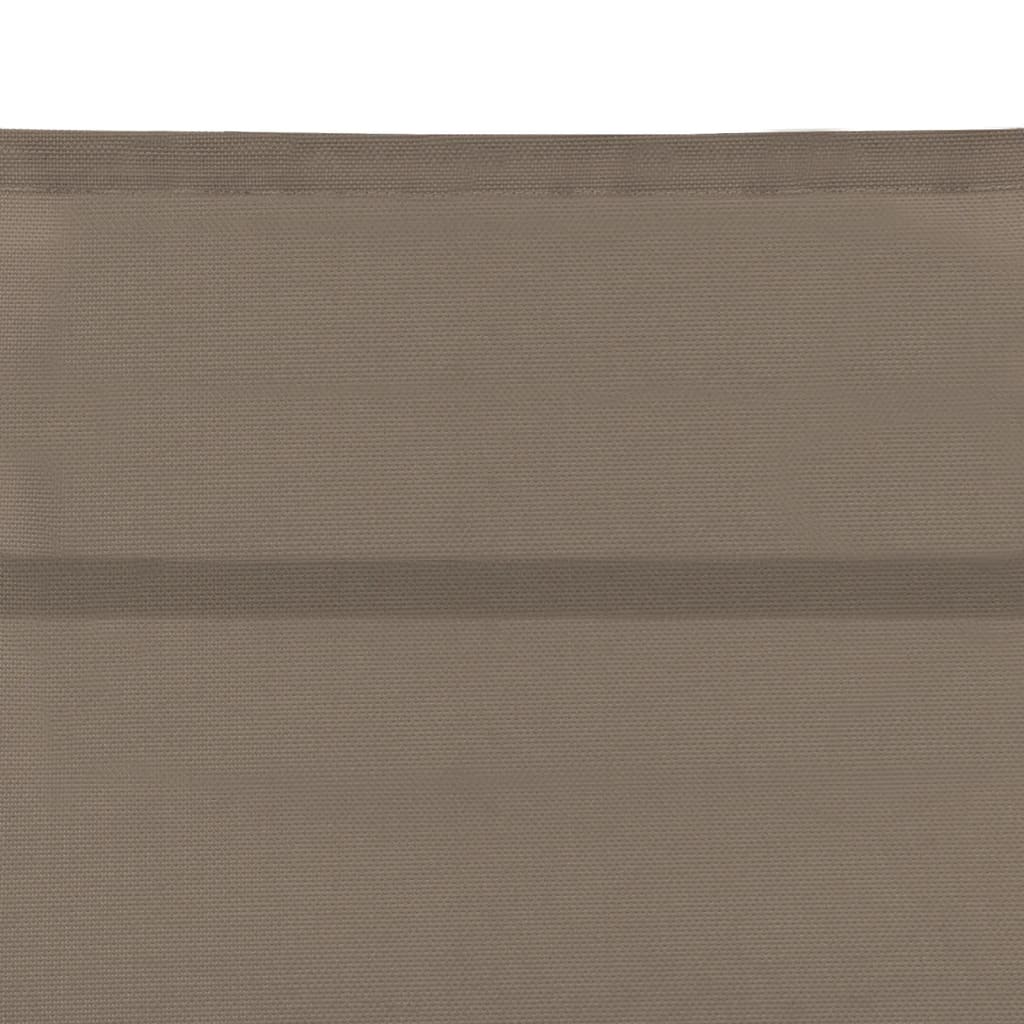 Sun Lounger Textilene and Aluminium Taupe