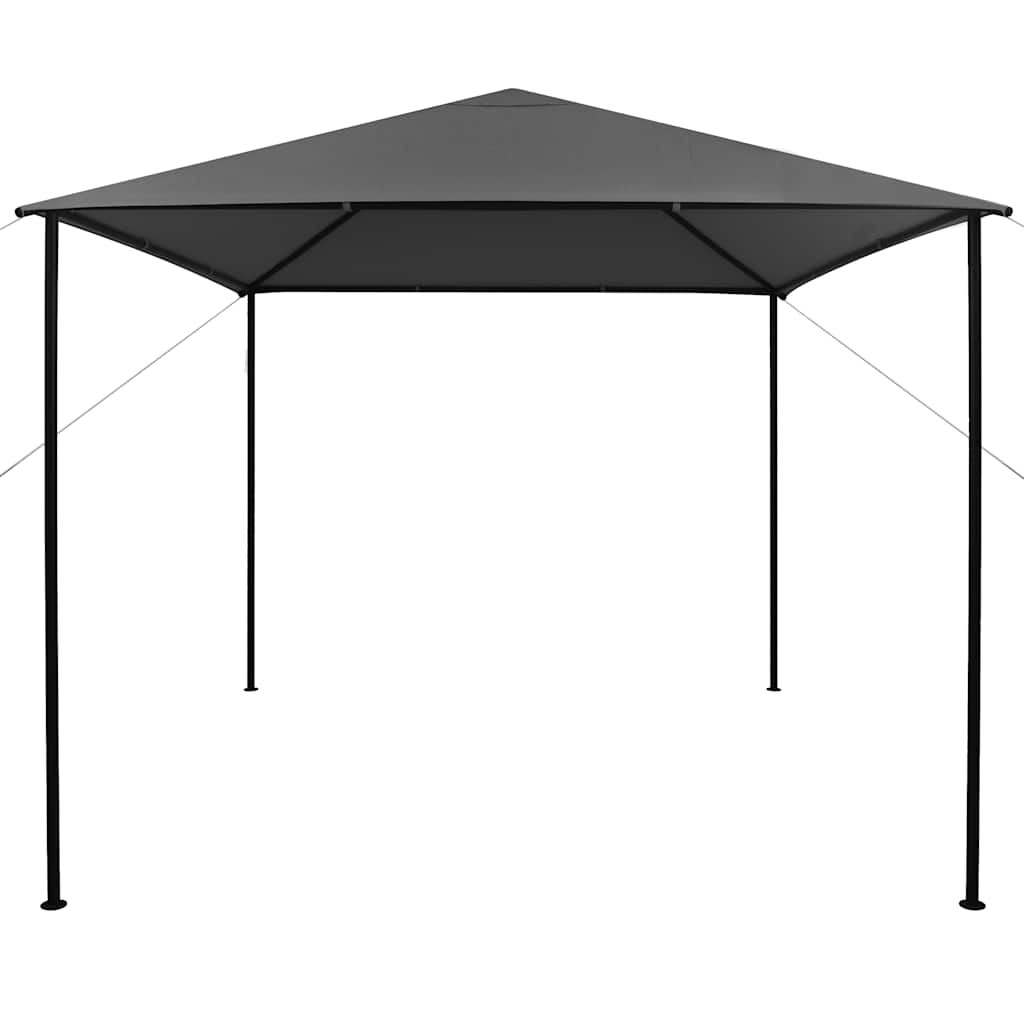 Gazebo 3x3 m Anthracite Fabric and Steel 180 g/m²