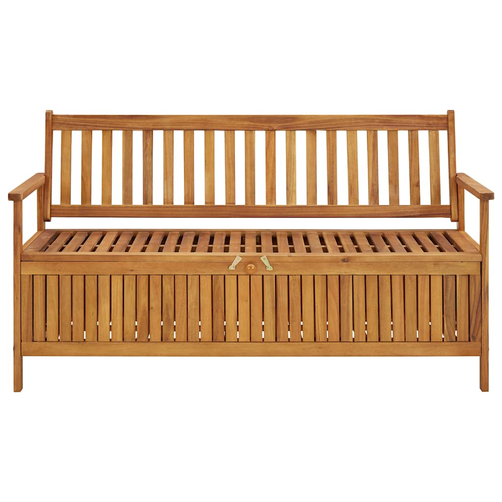 Garden Storage Bench 148 cm Solid Acacia Wood