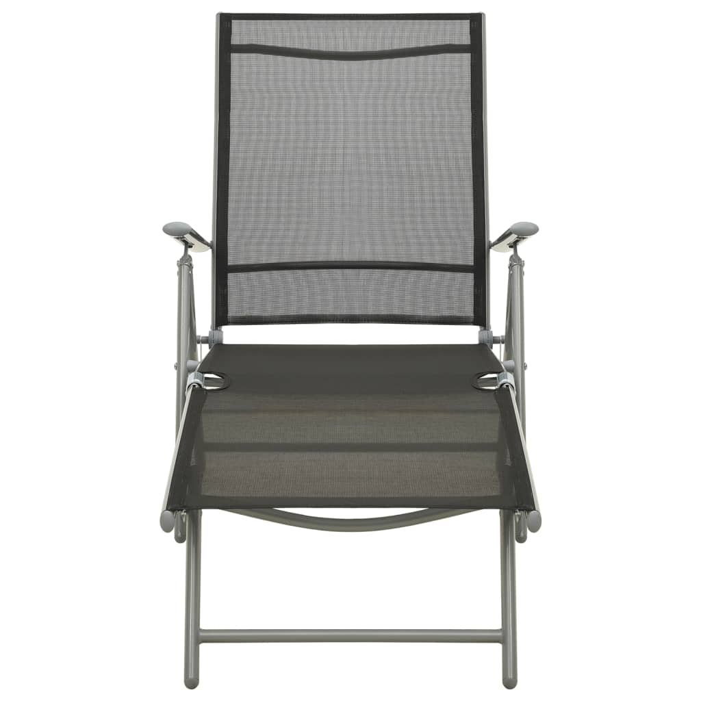 3 Piece Garden Lounge Set Textilene and Aluminium Silver