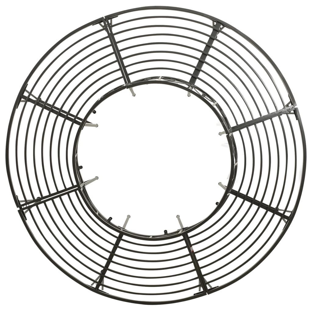 vidaXL Garden Tree Bench 160 cm Steel