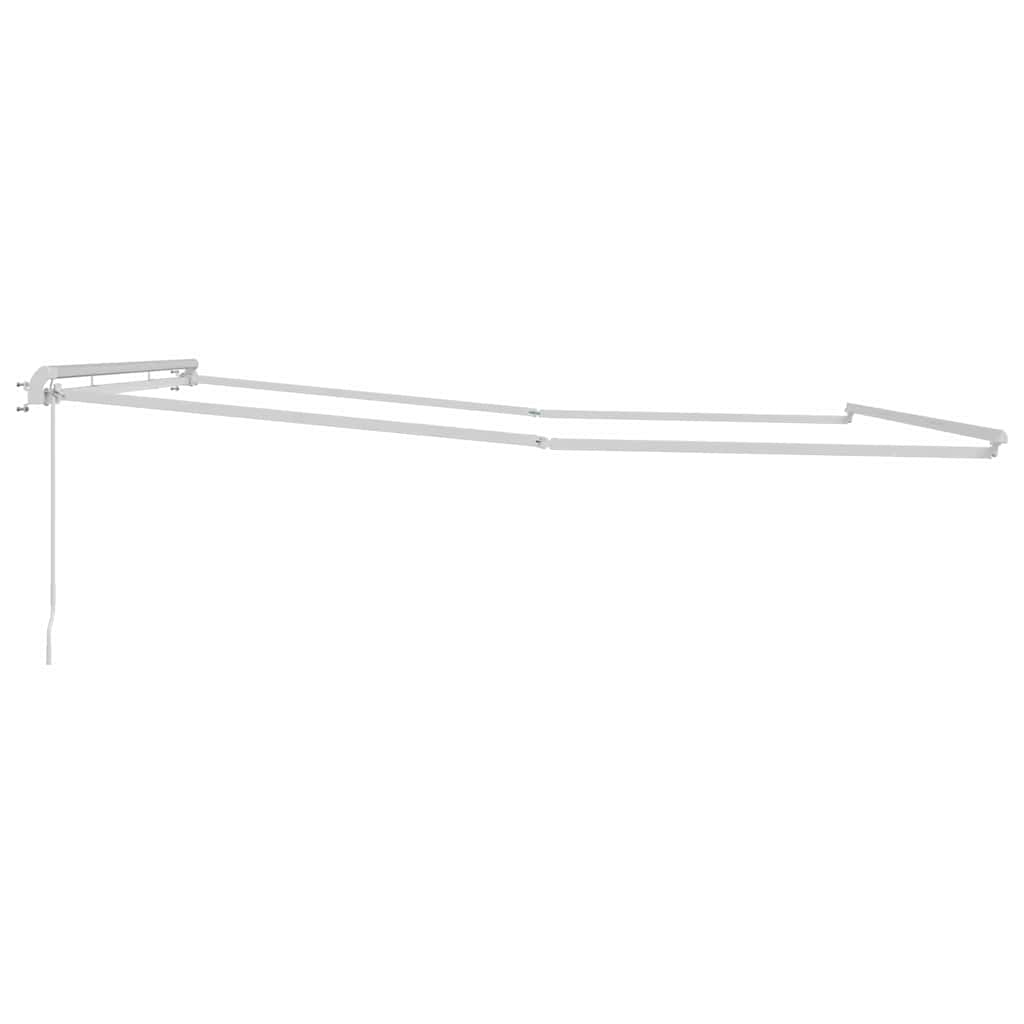Awning Manual White 5 x 3.5 m Metal