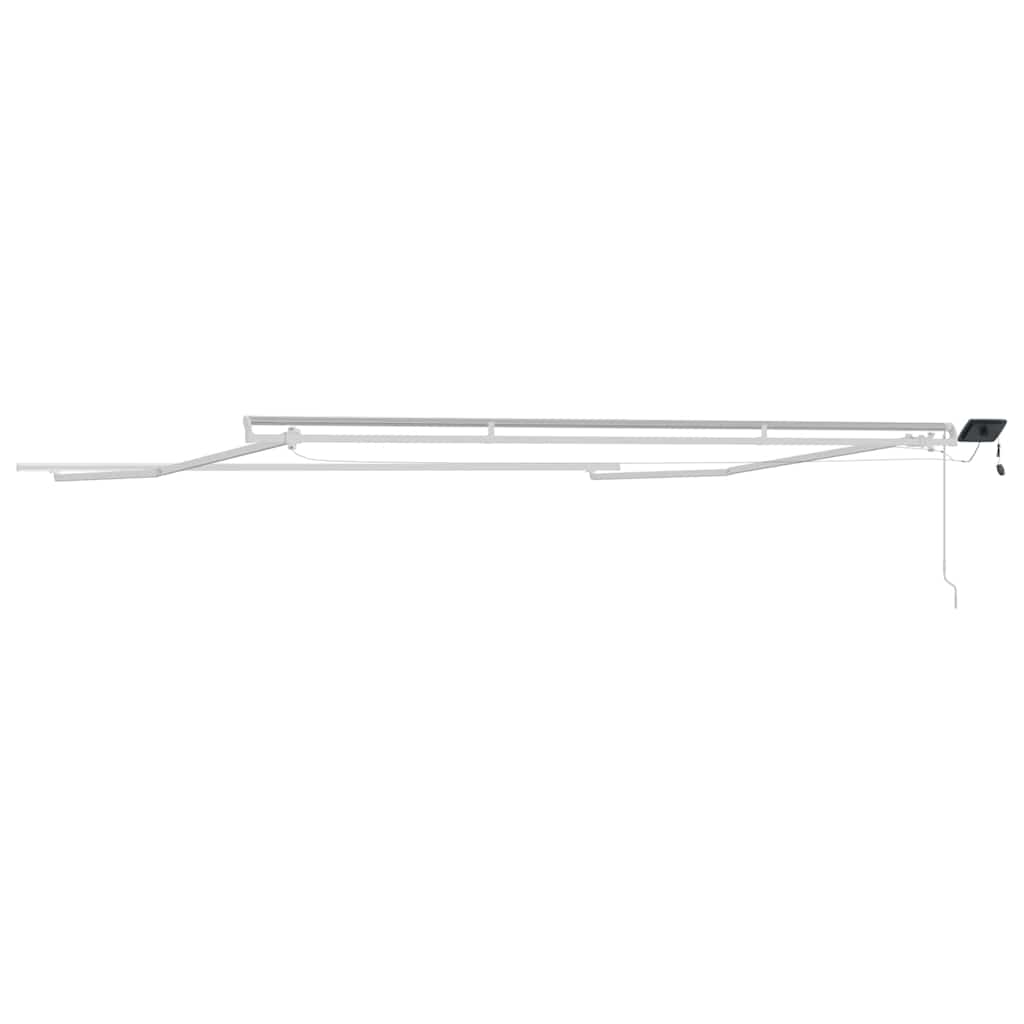 Awning with Manual White 5 x 3.5 m Metal