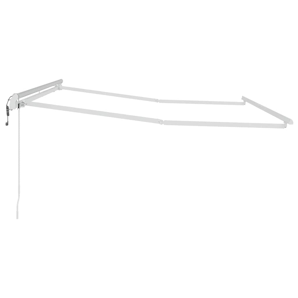Awning Manual White 3 x 2.5 m Metal