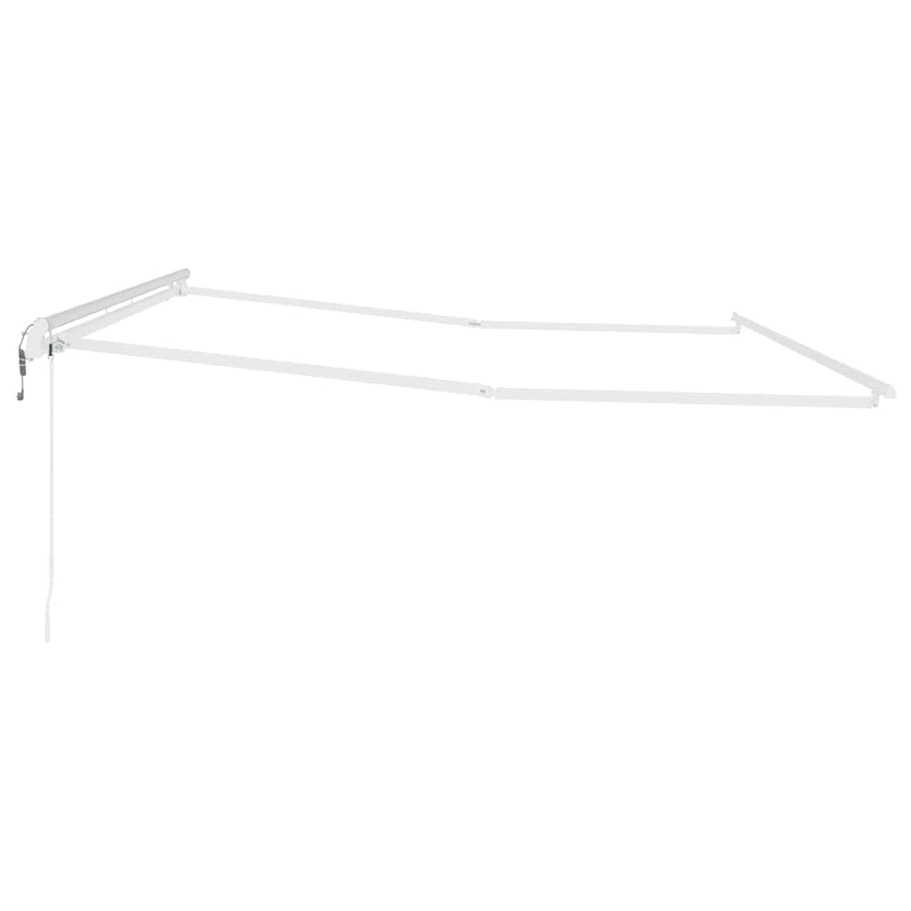 Awning Manual White 4.5 x 3 m Metal