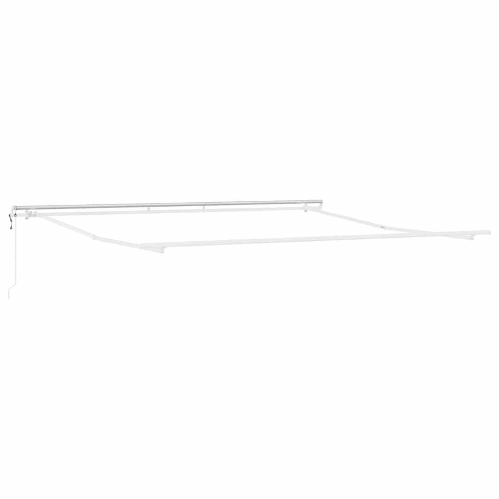 Awning Manual White 5 x 3.5 m Metal