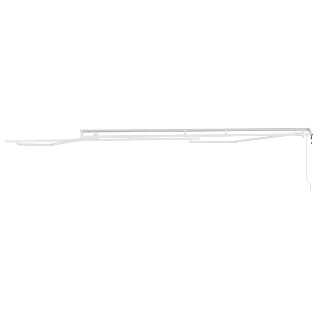 Awning Manual White 5 x 3.5 m Metal