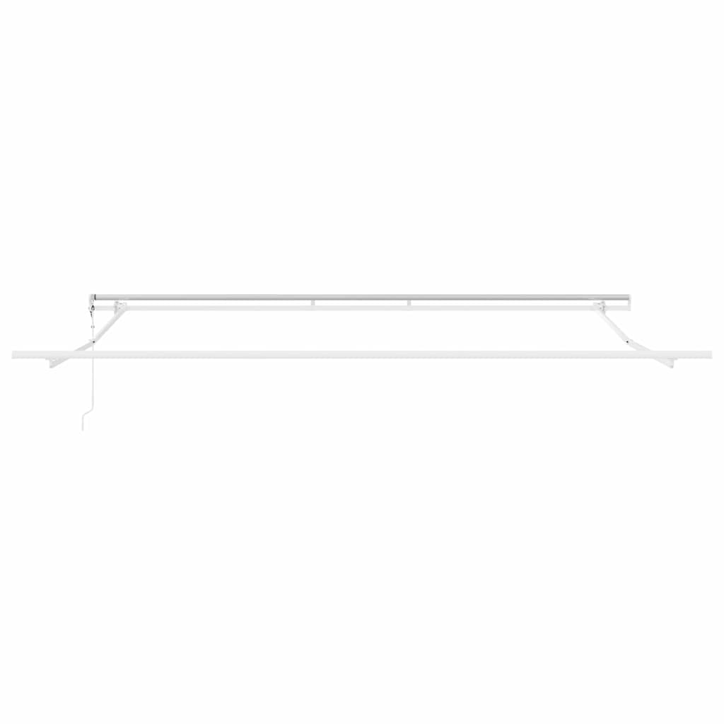 Awning Manual White 5 x 3.5 m Metal