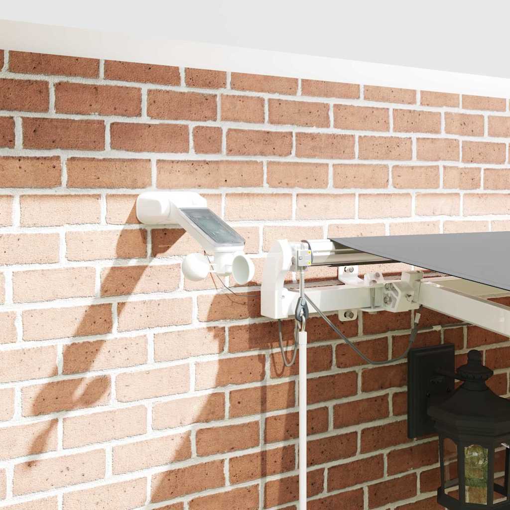 Awning White 5 x 3 m Metal