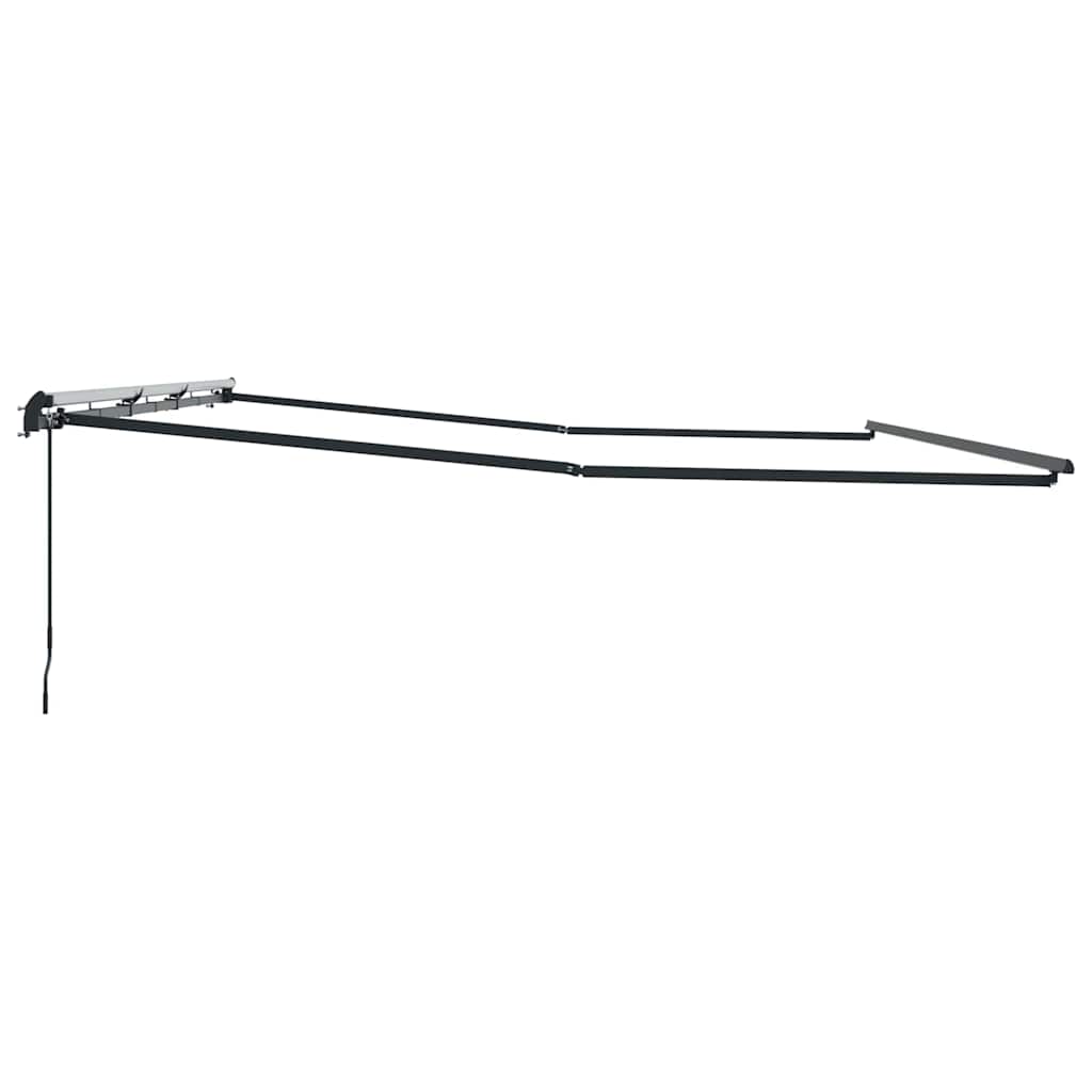 Awning Manual Anthracite 6 x 3 m Metal