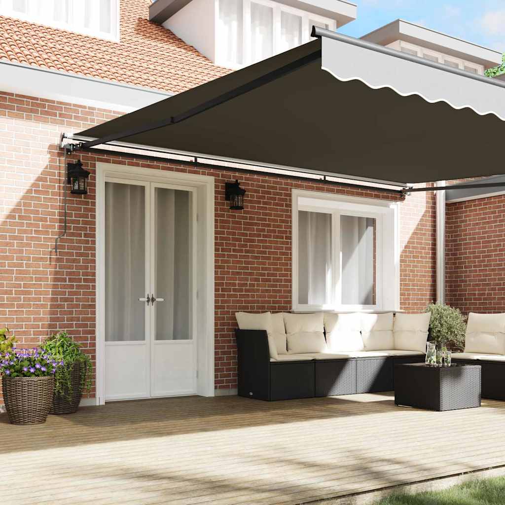Awning Manual Anthracite 4 x 3.5 m Metal