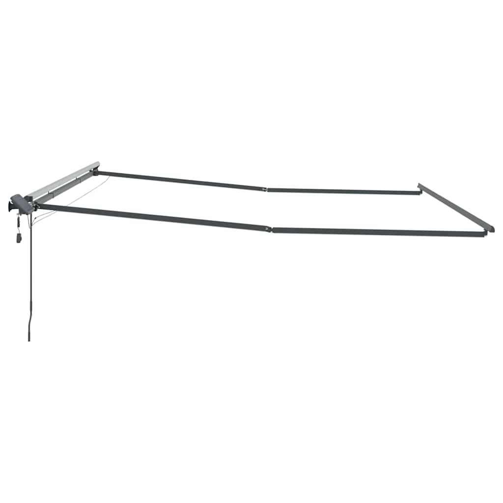 Awning with Manual Anthracite 5 x 3.5 m Metal