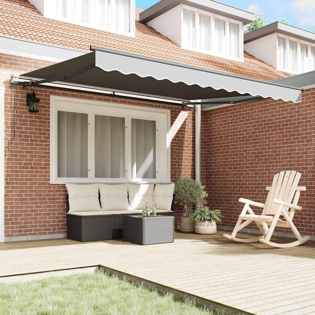 Awning Manual Anthracite 3.5 x 2.5 m Metal