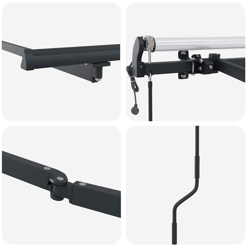 Awning Manual Anthracite 4 x 3 m Metal