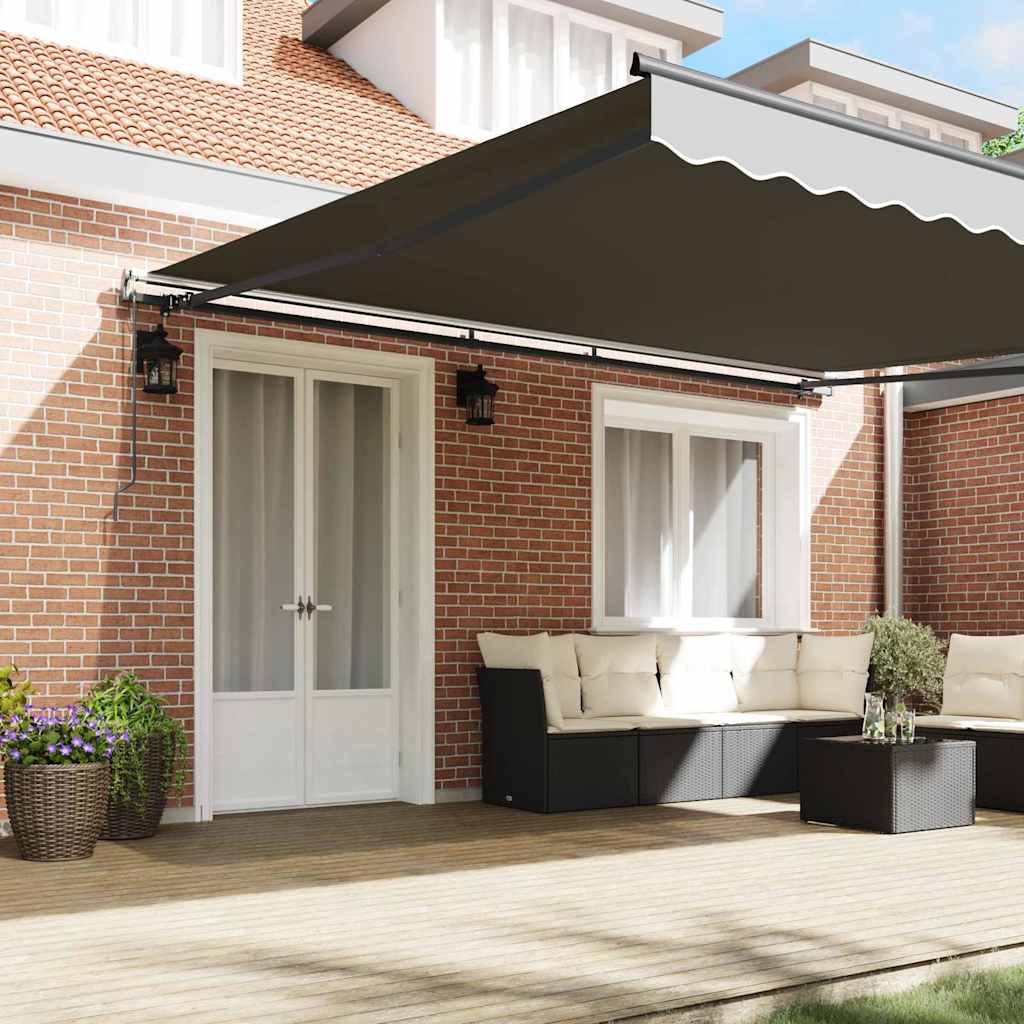 Awning Manual Anthracite 5 x 3.5 m Metal