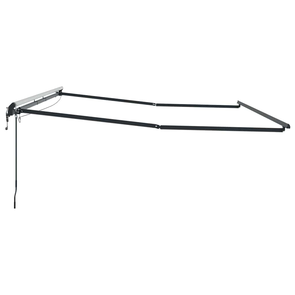 Awning with Manual Anthracite 5 x 3 m Metal