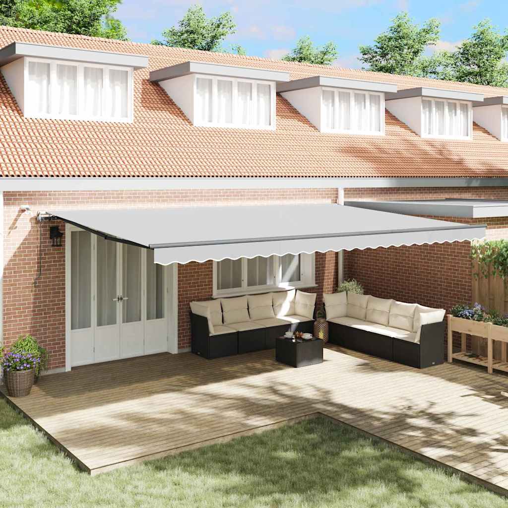 Awning with Anthracite 6 x 3 m Metal