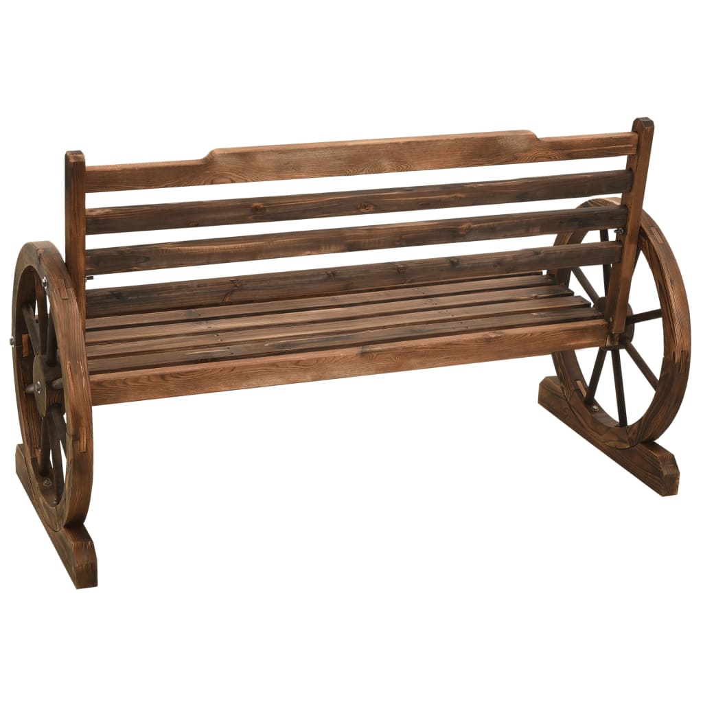 vidaXL Garden Bench 112 cm Solid Firwood