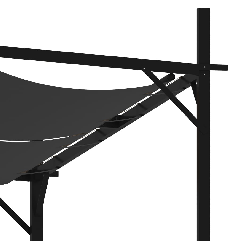 Gazebo with Retractable Roof 600x300x233 cm Anthracite