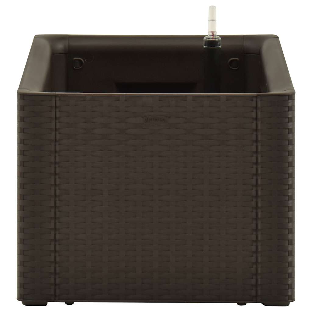 Garden Raised Bed with Self Watering System Mocha 100x43x33 cm