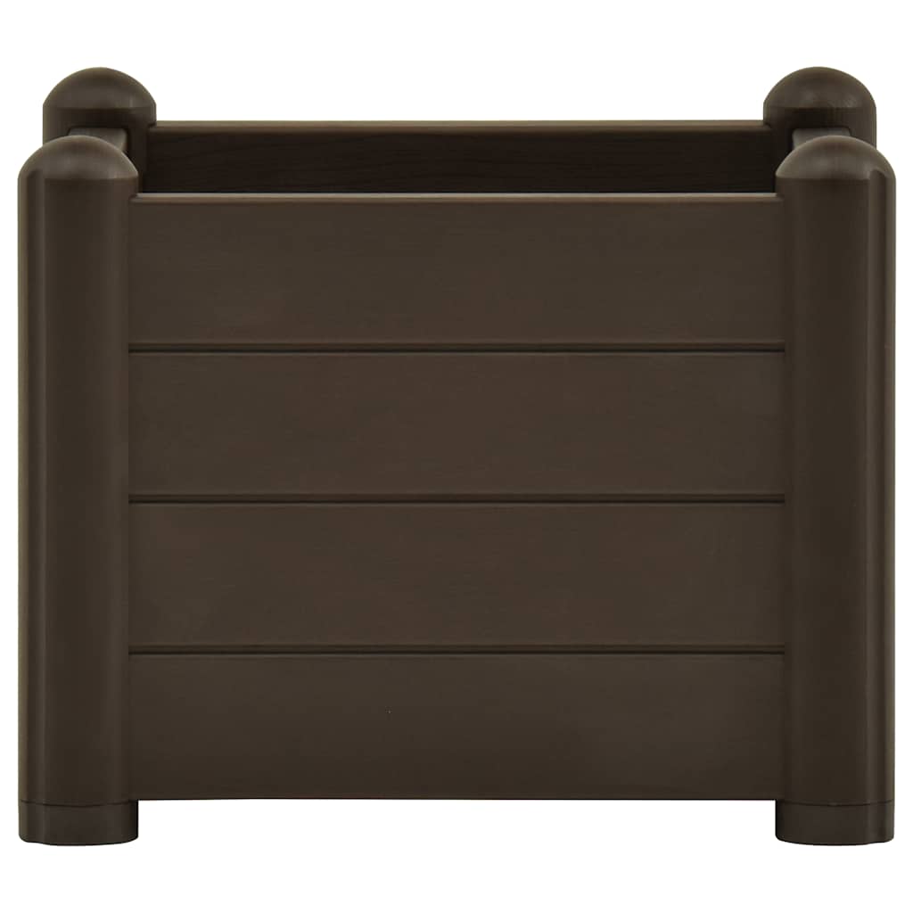Garden Raised Bed PP Mocha 43x43x35 cm