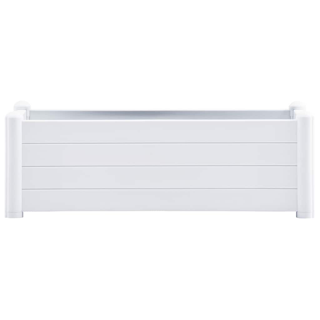 Garden Raised Bed PP White 100x43x35 cm