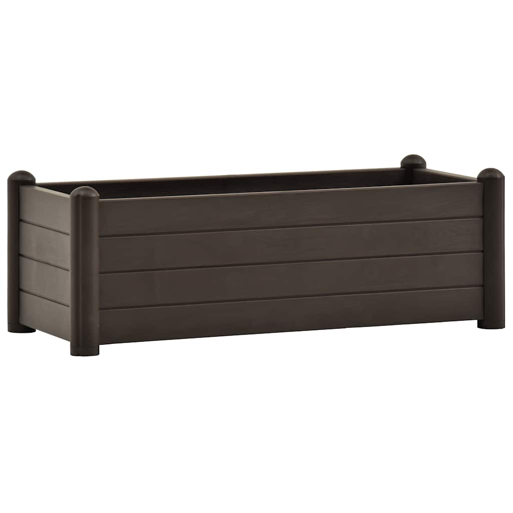 Garden Raised Bed PP Mocha 100x43x35 cm