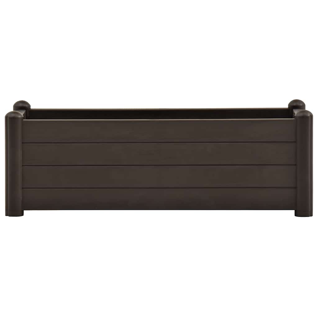 Garden Raised Bed PP Mocha 100x43x35 cm