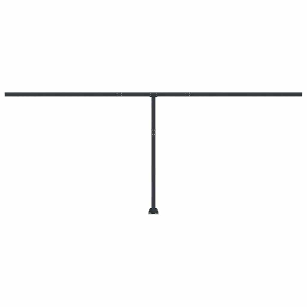 Awning Post Set Anthracite 600x245 cm Iron