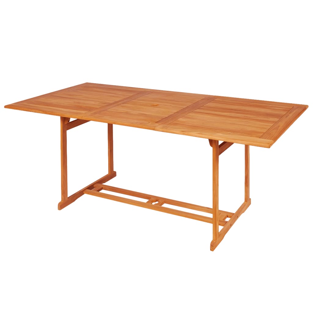 7 Piece Garden Dining Set Solid Teak Wood