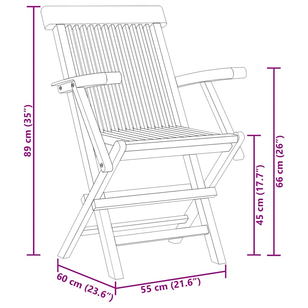 5 Piece Garden Dining Set Solid Teak Wood