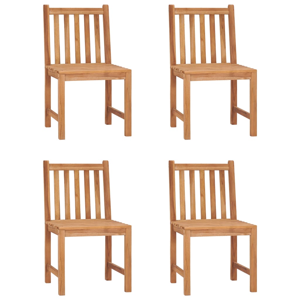 5 Piece Garden Dining Set 80x80 cm Solid Teak Wood