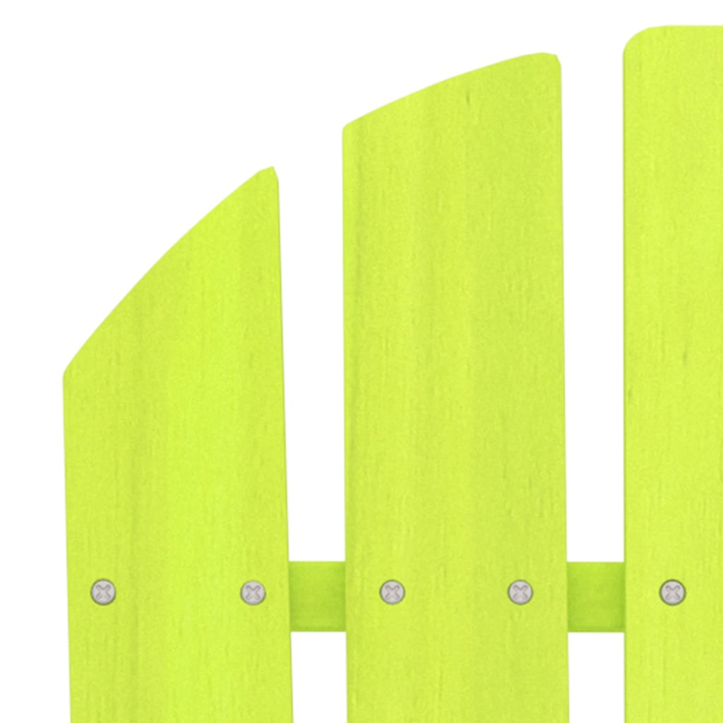 Garden Adirondack Chair Solid Fir Wood Green