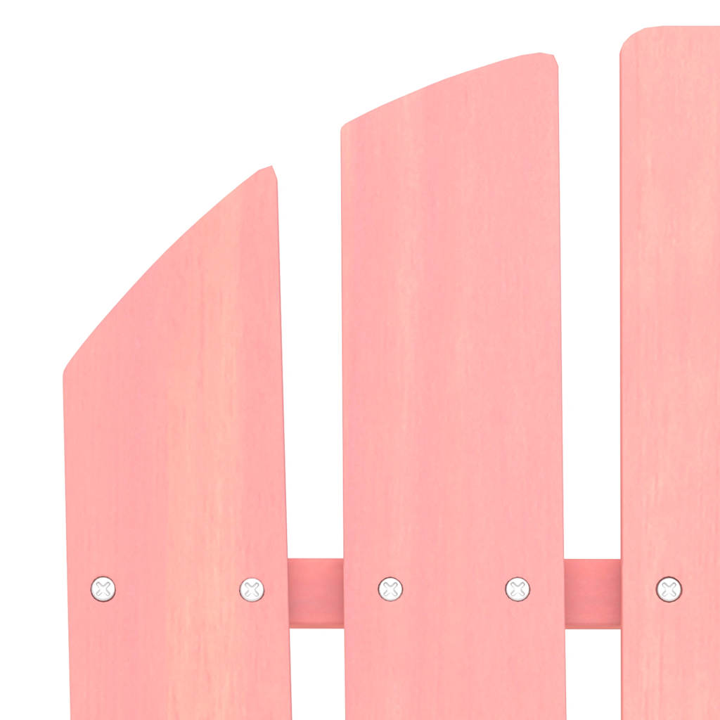 Garden Adirondack Chair Solid Fir Wood Pink