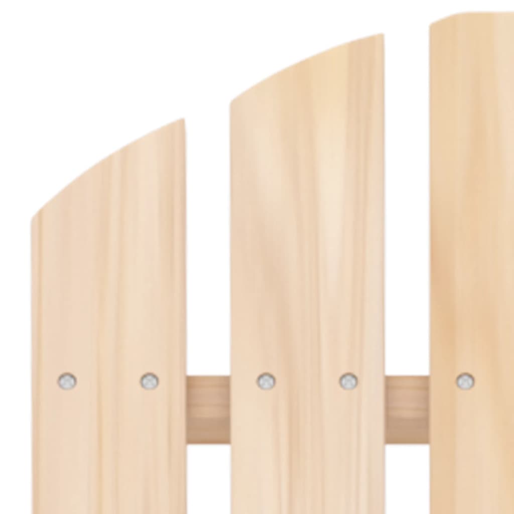 Garden Adirondack Chairs with Tea Table Solid Fir Wood