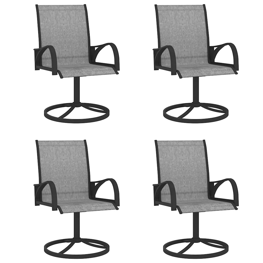 5 Piece Garden Dining Set Textilene and Steel