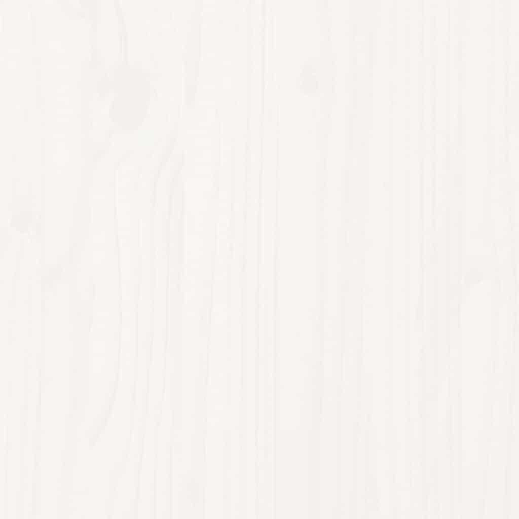 Garden Middle Sofas 2 pcs White Solid Wood Pine