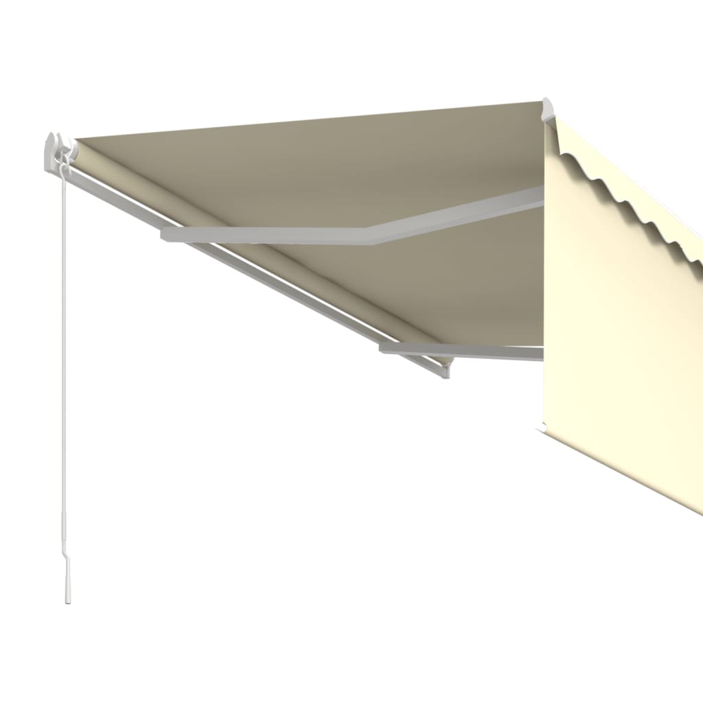 Manual Retractable Awning with Blind 3.5x2.5m Cream