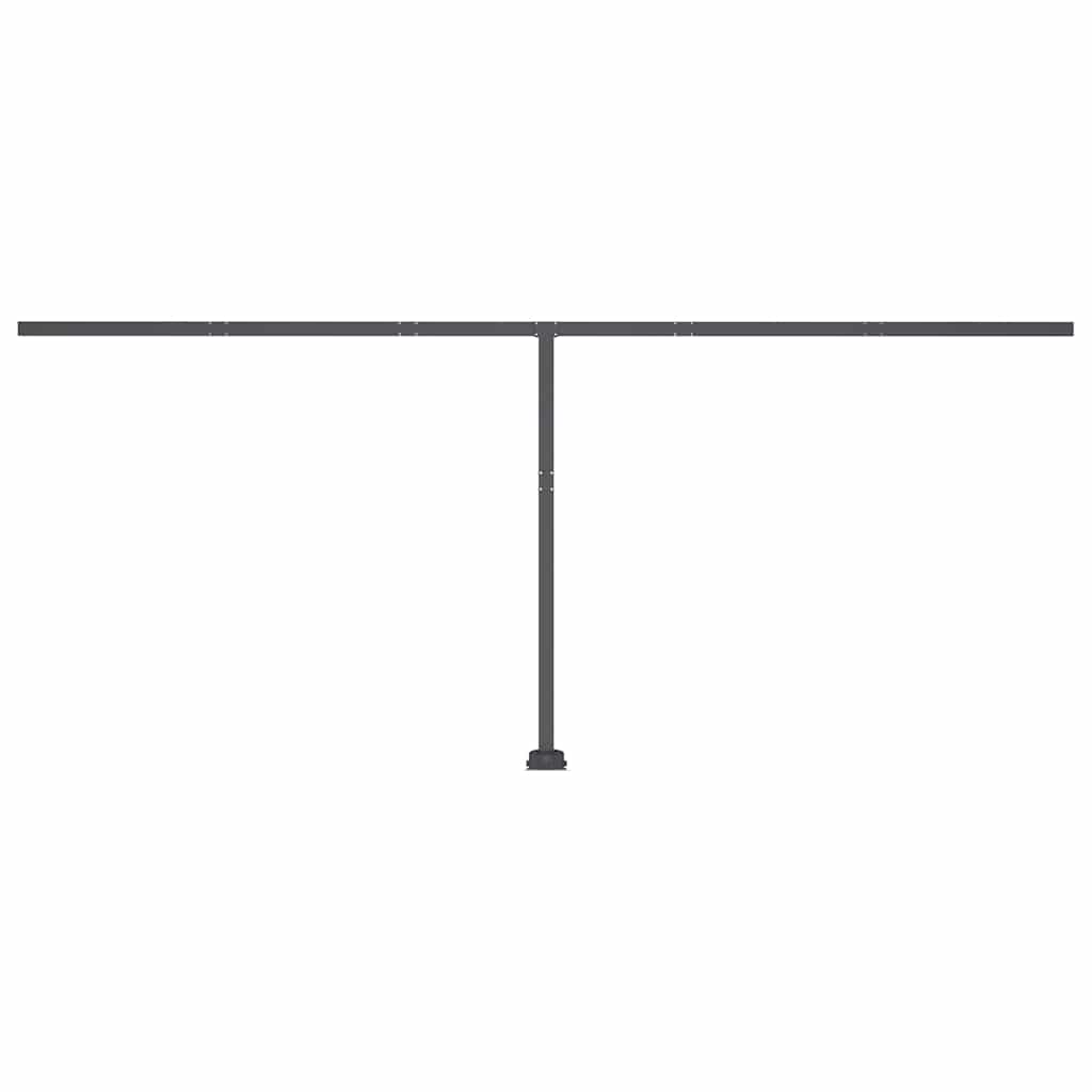 Freestanding Manual Retractable Awning 500x350 cm Blue/White