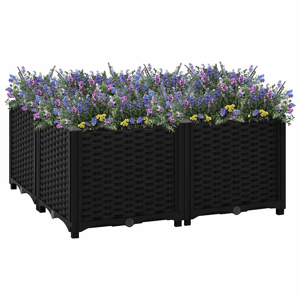 Raised Bed 80x80x38 cm Polypropylene