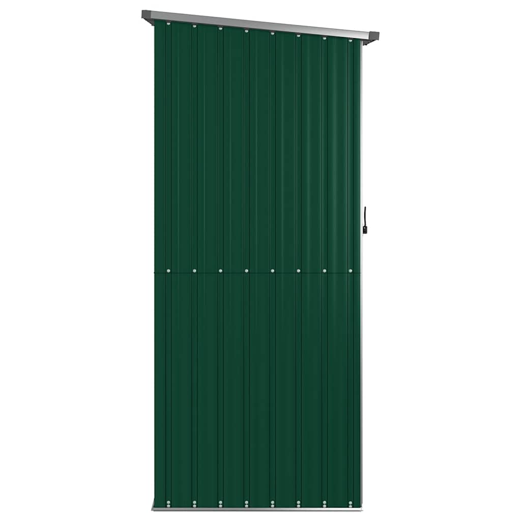 Garden Shed Green 118.5x97x209.5 cm Galvanised Steel