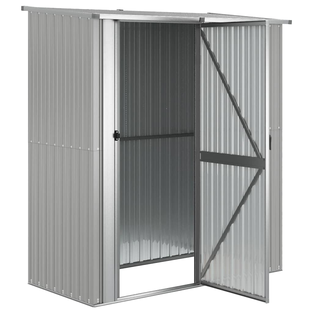 Garden Shed Grey 180.5x97x209.5 cm Galvanised Steel