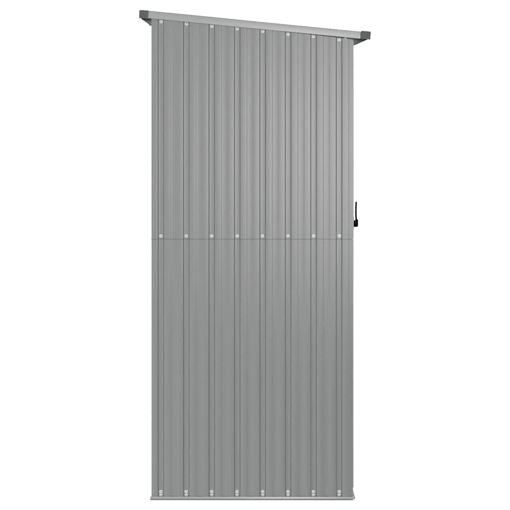 Garden Shed Grey 180.5x97x209.5 cm Galvanised Steel