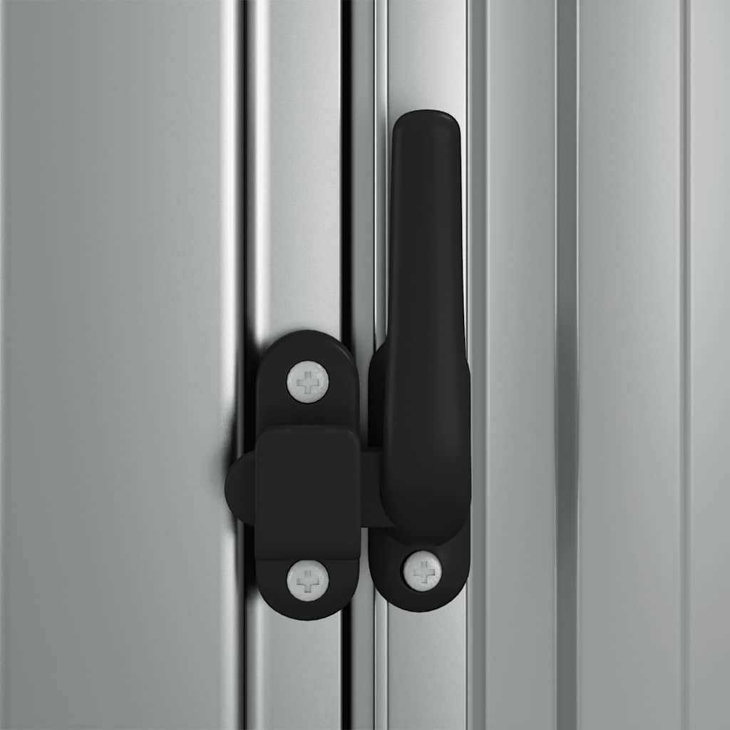 Garden Shed Grey 180.5x97x209.5 cm Galvanised Steel