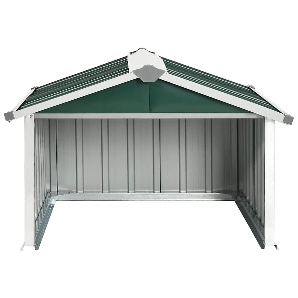 Garden Robot Lawnmower Shed 92x97x63 cm Galvanised Steel Green